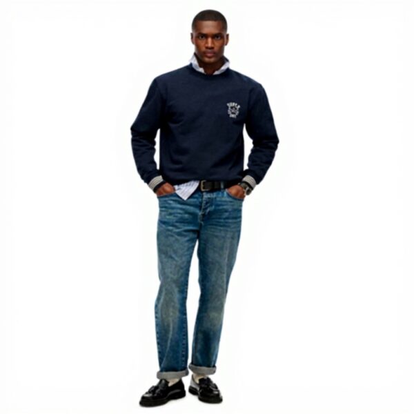 Superdry Felpa Uomo Nautical Navy Athletic Club Sweatshirt