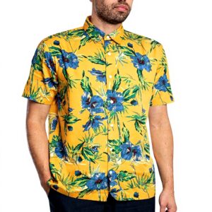 Superdry Camicie Giallo M4010947A Cotone Uomo