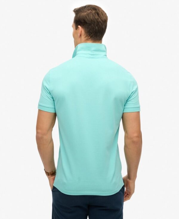 Superdry Polo City Pique Uomo Aqua Sky Turquoise XXL-3
