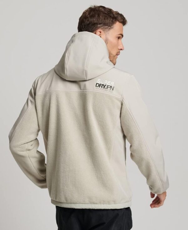 Superdry Code Hybrid Trekker Jacket Uomo Impermeabile Grigio-1