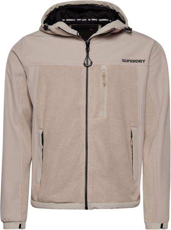 Superdry Code Hybrid Trekker Jacket Uomo Impermeabile Grigio-0