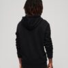 Superdry Core Logo Hoodie Uomo Felpe con Cappuccio Nero-1