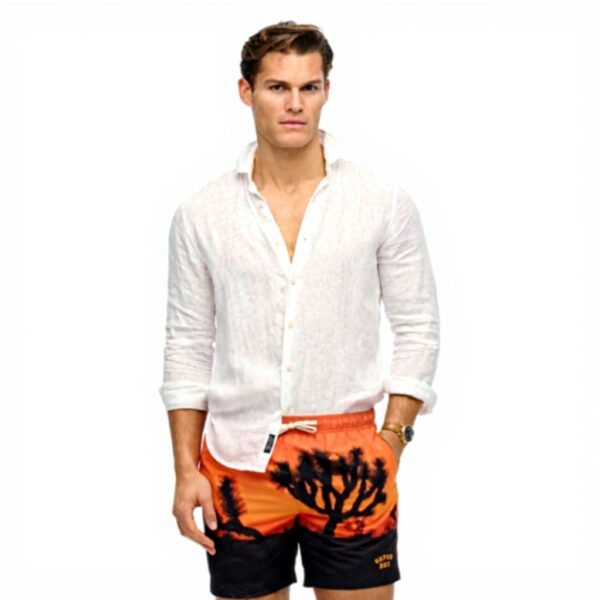 Superdry Costumi Uomo Arancio Poliestere M3010233A