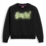 Maglia di Tuta Donna Superdry Embellished VL Crew Nero