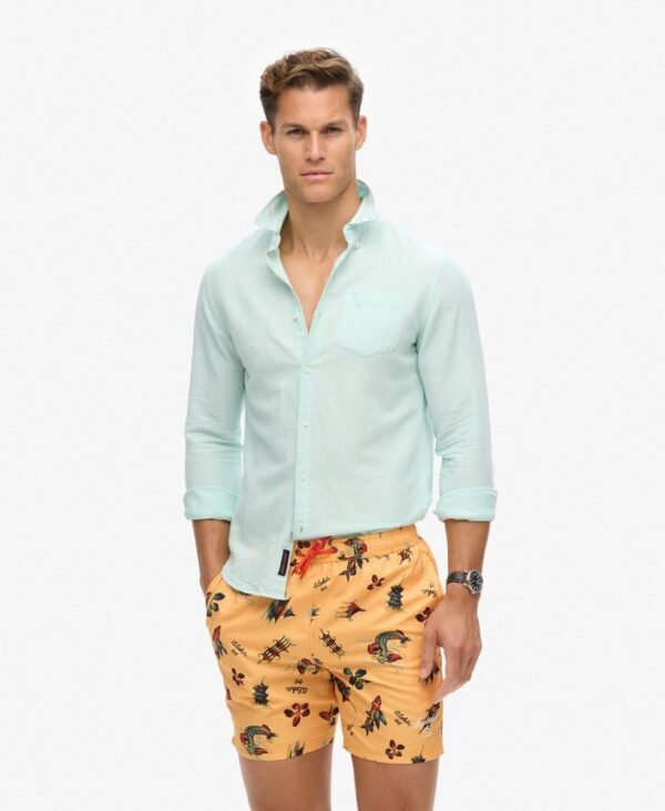 Pantaloncini da bagno Superdry stampa hawaiana uomo-2