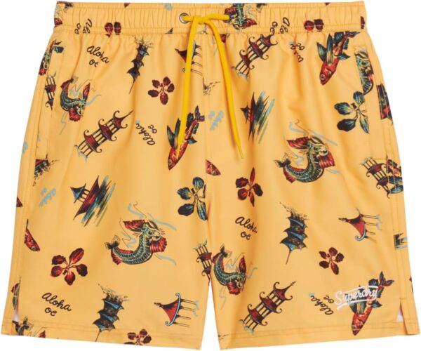 Pantaloncini da bagno Superdry stampa hawaiana uomo-0