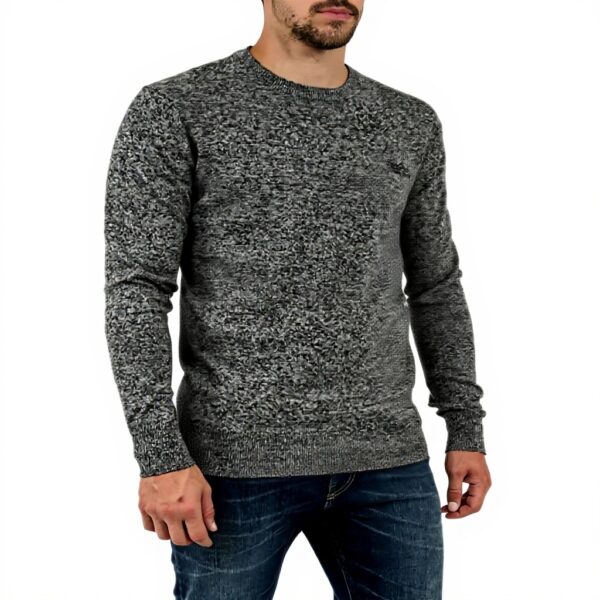 Maglione Superdry Uomo Grigio Girocollo Cotone Leggero