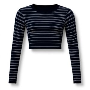 Maglietta Superdry Donna Maniche Lunghe Stripe Ottico
