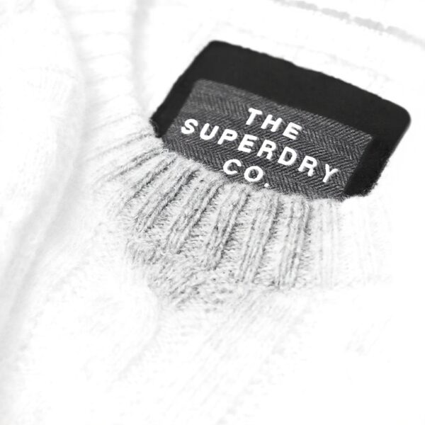 Maglione Uomo Superdry Grigio Maglia Trecce Essential
