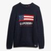 Maglione Superdry Blu Cotone Uomo M6110637A-5
