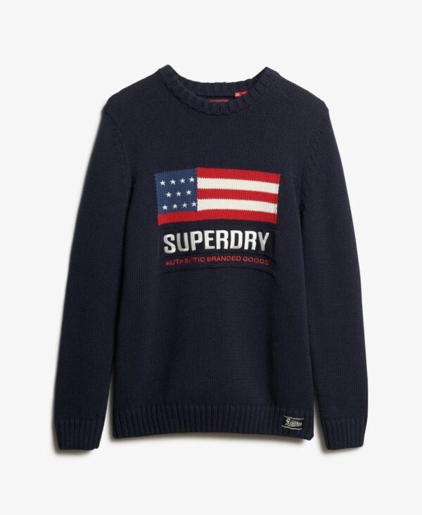 Maglione Superdry Blu Cotone Uomo M6110637A-5