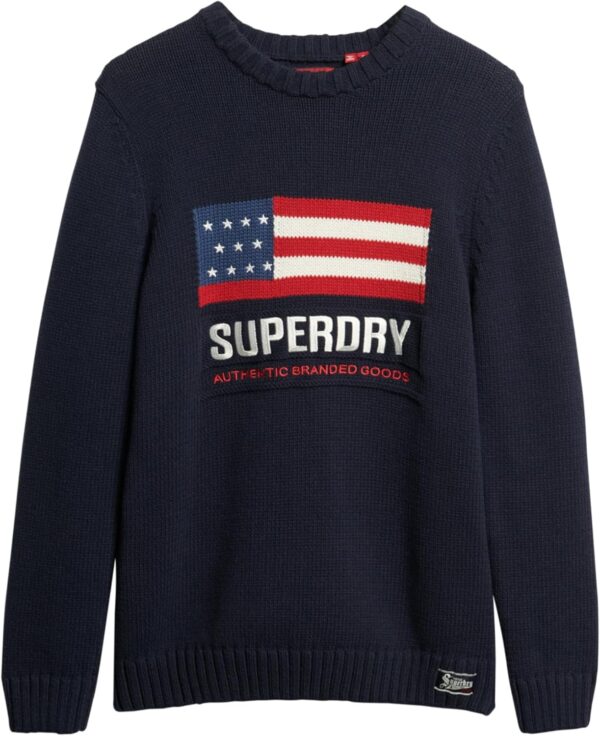 Maglione Superdry Blu Cotone Uomo M6110637A-0