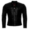 Giacca moto pelle Superdry Moto Racer Jkt Uomo Nero