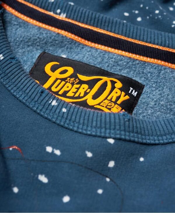 Felpa Uomo Superdry Motorcitycrew Blu Artisan Navy Tf3-6