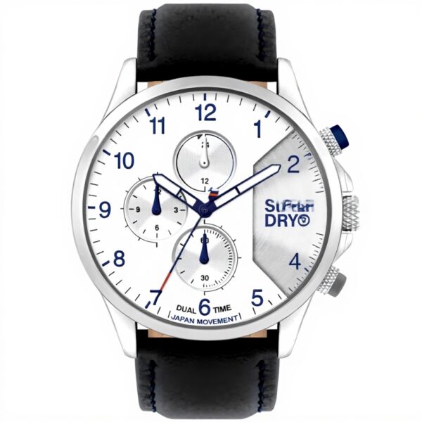 Superdry orologio uomo Hoxton quadrante grigio pelle