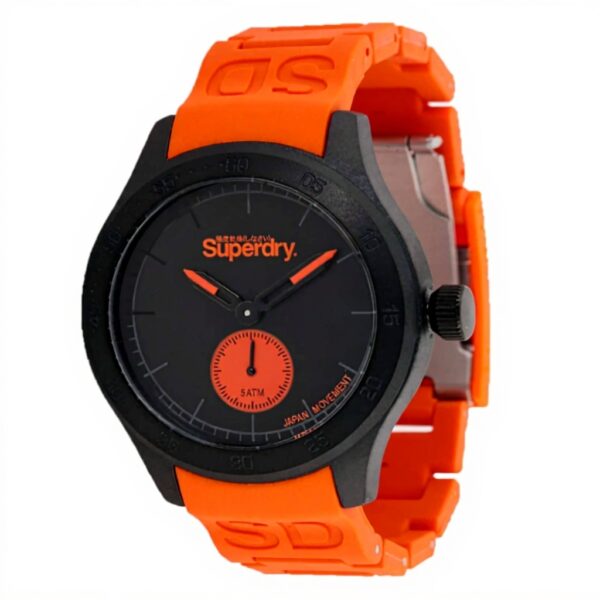 Orologio Superdry Uomo SYG212OB Nero Arancione Impermeabile