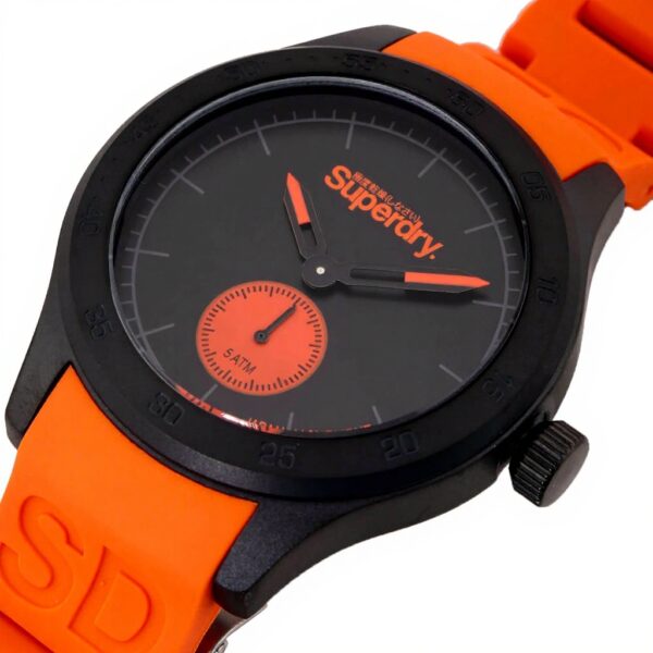 Orologio Superdry Uomo SYG212OB Nero Arancione Impermeabile