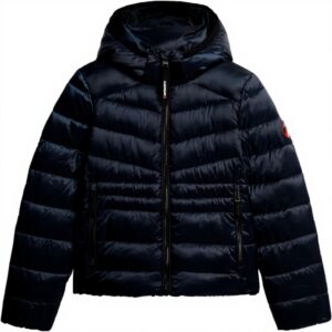 Superdry Piumini Blu Donna Giacche Poliestere W5011724A