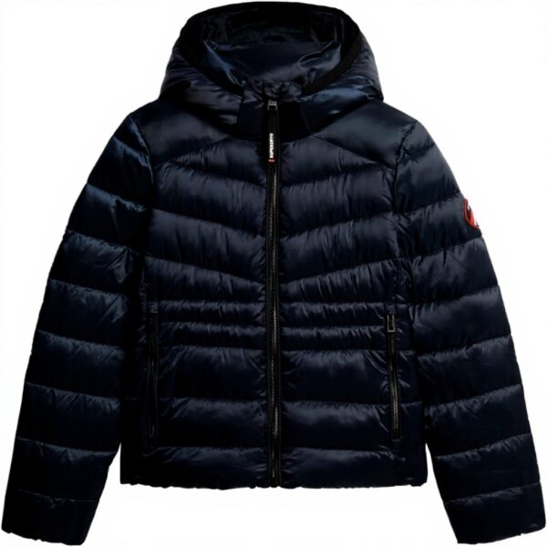 Superdry Piumini Blu Donna Giacche Poliestere W5011724A