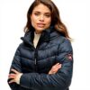Superdry Piumini Blu Donna Giacche Poliestere W5011724A
