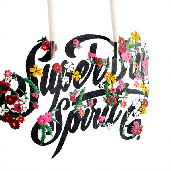 Felpa con cappuccio Superdry donna stile floreale cappuccio