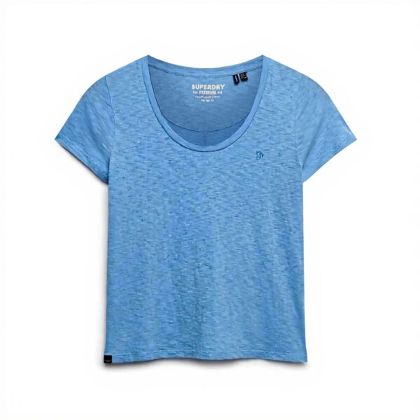 Superdry Scoop Neck Tee Donna Cotone Lyocell T-Shirt