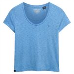 Superdry Scoop Neck Tee Donna Cotone Lyocell T-Shirt