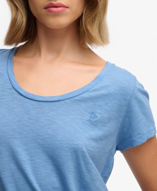 Superdry Scoop Neck Tee Donna Cotone Lyocell T-Shirt-1