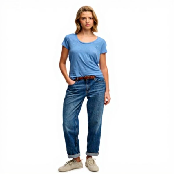 Superdry Scoop Neck Tee Donna Cotone Lyocell T-Shirt