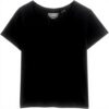 T-shirt Donna Superdry Studios Slub EMB Vee Tee C4 Cotone