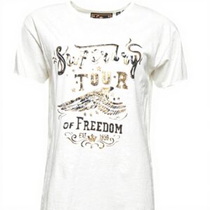 T-shirt Donna Superdry Bianco Cotone G60567SR XS