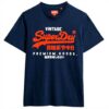 T-shirt Superdry Uomo Blu Cotone M1012001A