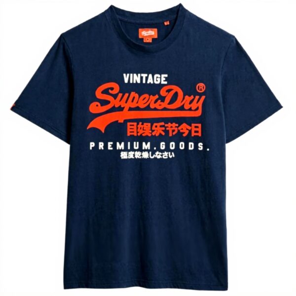 T-shirt Superdry Uomo Blu Cotone M1012001A