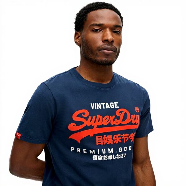 T-shirt Superdry Uomo Blu Cotone M1012001A