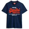 T-shirt Superdry Uomo Blu Cotone M1012001A