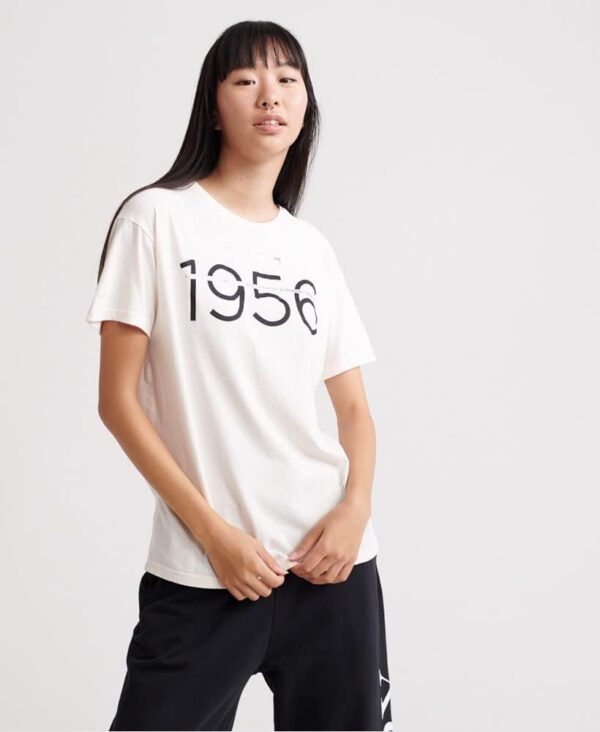 T-Shirt Donna Superdry Cotone Morbido Taglie S M-1