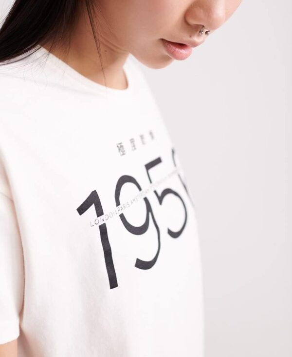 T-Shirt Donna Superdry Cotone Morbido Taglie S M-5