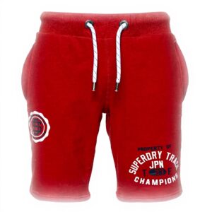 Pantaloncini Uomo Superdry Track Field Lite Cotone Rosso