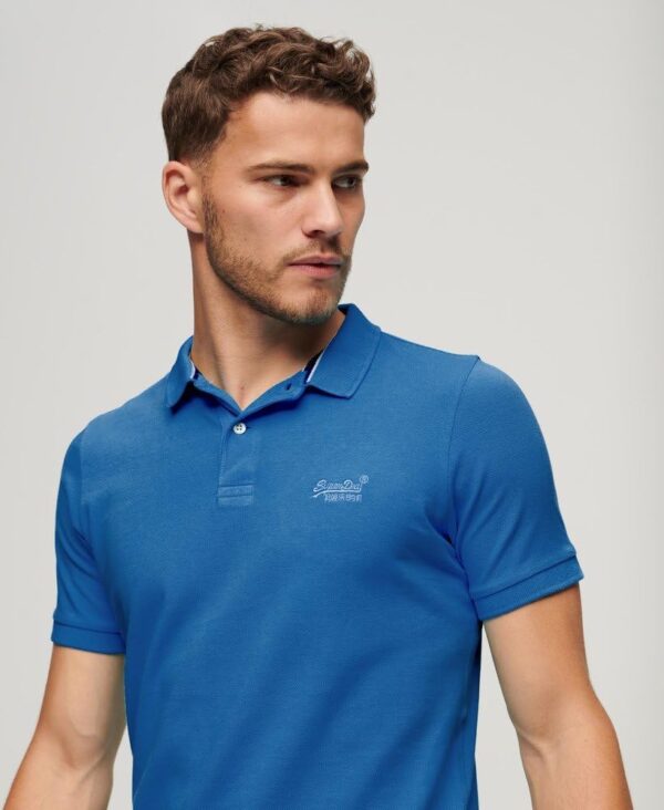 Polo Superdry Vint Destroy Unisex Adulto Blu Design-1