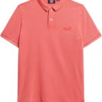 Polo Superdry Vint Destroy Uomo Cotone Rosa Modello-0