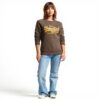 Felpa Superdry Vintage Donna Kaki Scuro Embellish Crew