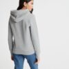 Felpa Donna Superdry VL Stitch Sequin Cappuccio Grigio-2