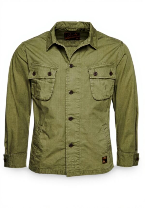 Superdry Camicia Uomo Vintage Combat Overshirt Verde Oliva